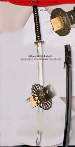 Katana práctica básica afilada.