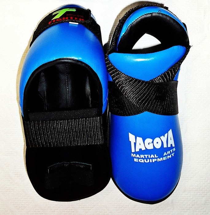 Pies Kick Boxing, Taekwondo ITF, Full Contact de piel azul