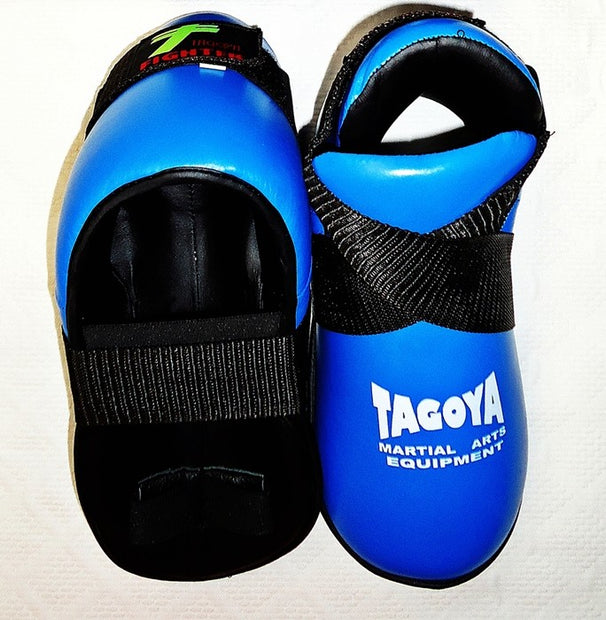 Pies Kick Boxing, Taekwondo ITF, Full Contact de piel azul