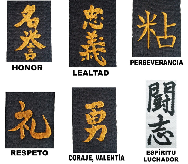 Bordado valores del Budo