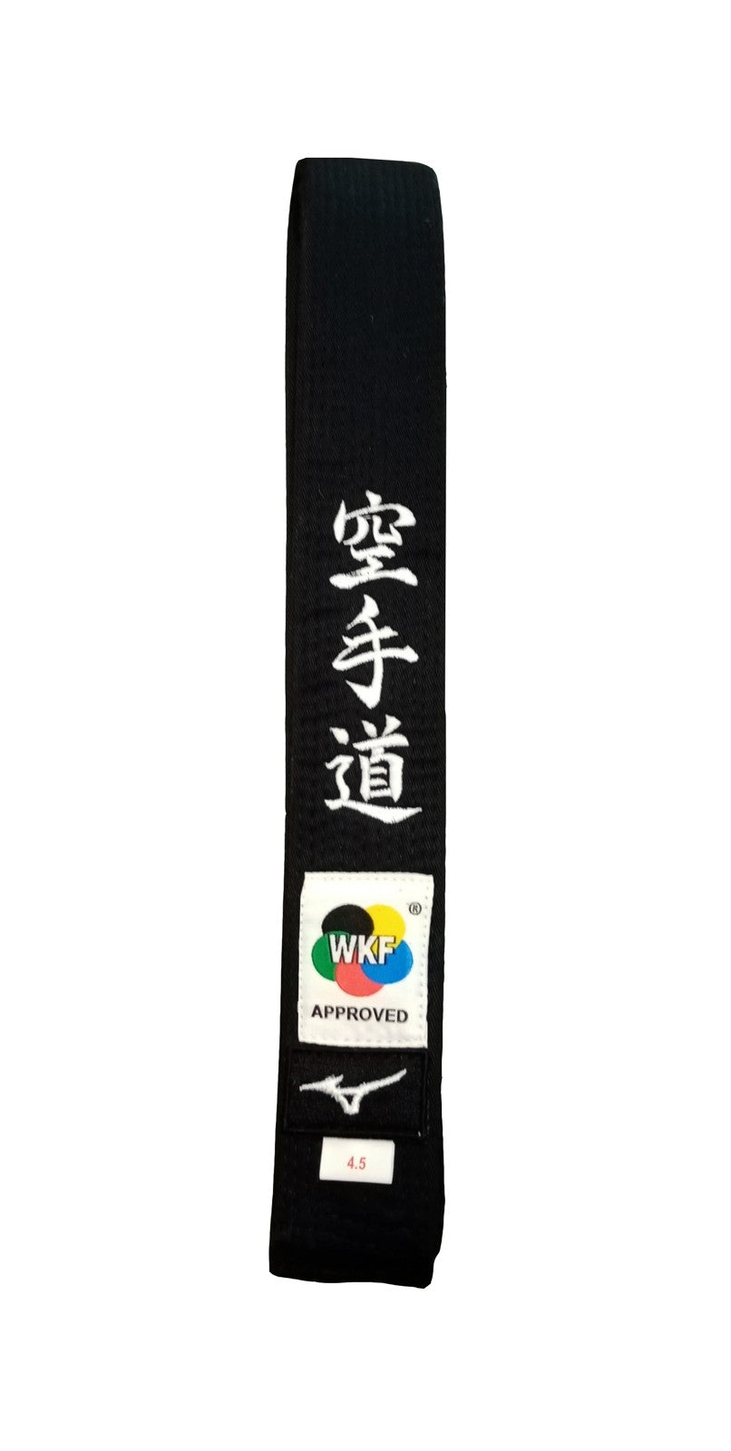Cinturón negro Mizuno bordado Karatedo