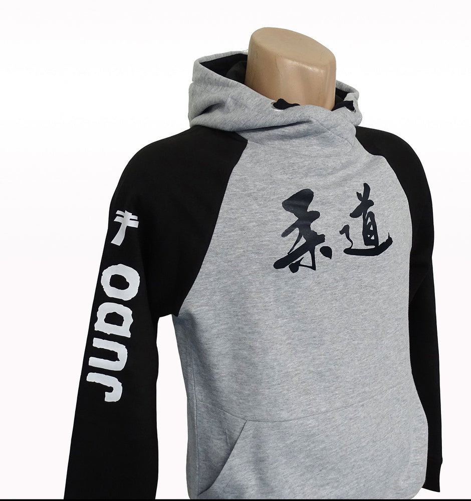 Sudadera gris y negra Judo