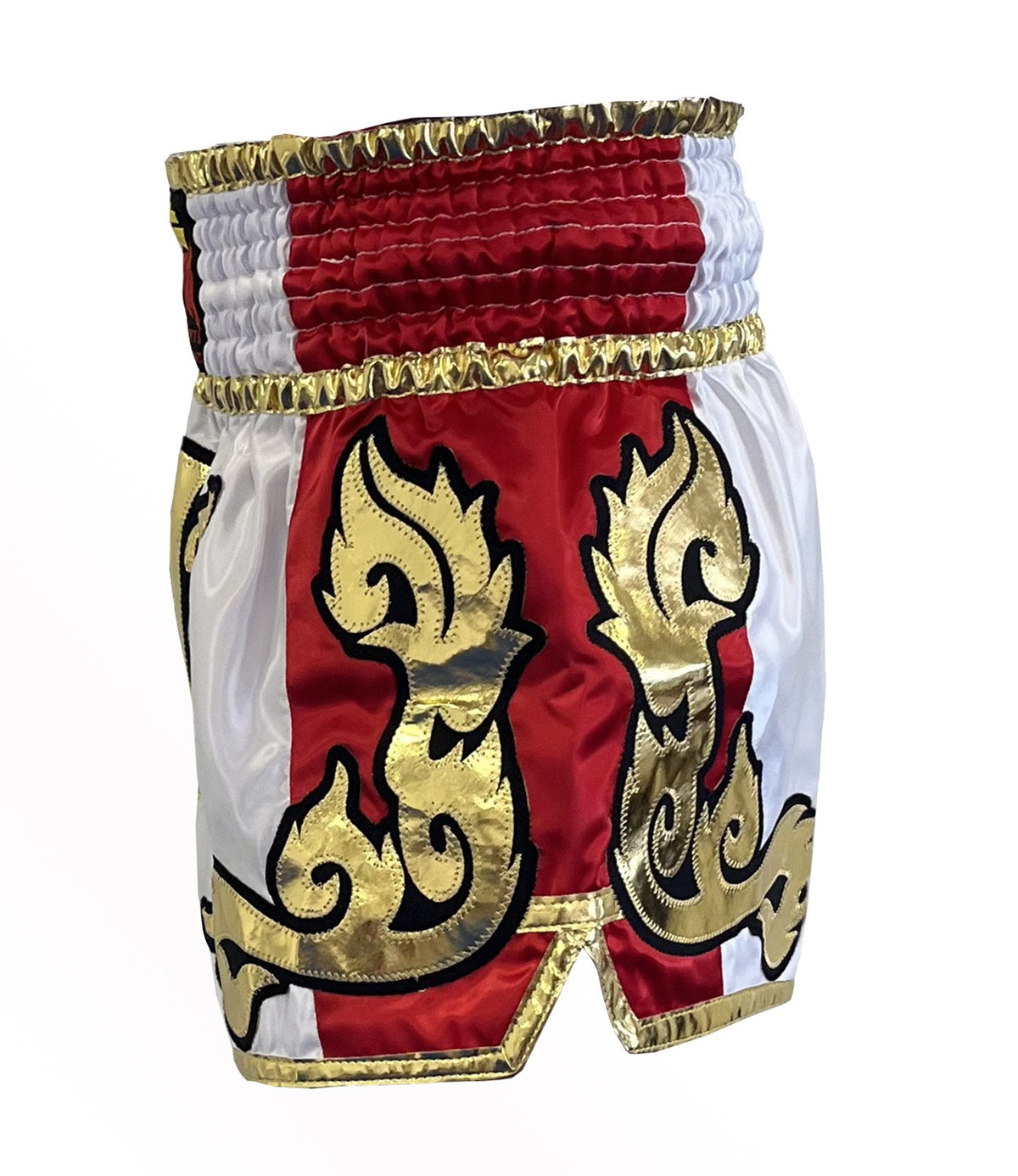 Pantalón Thai Boxing Blanco de satén.