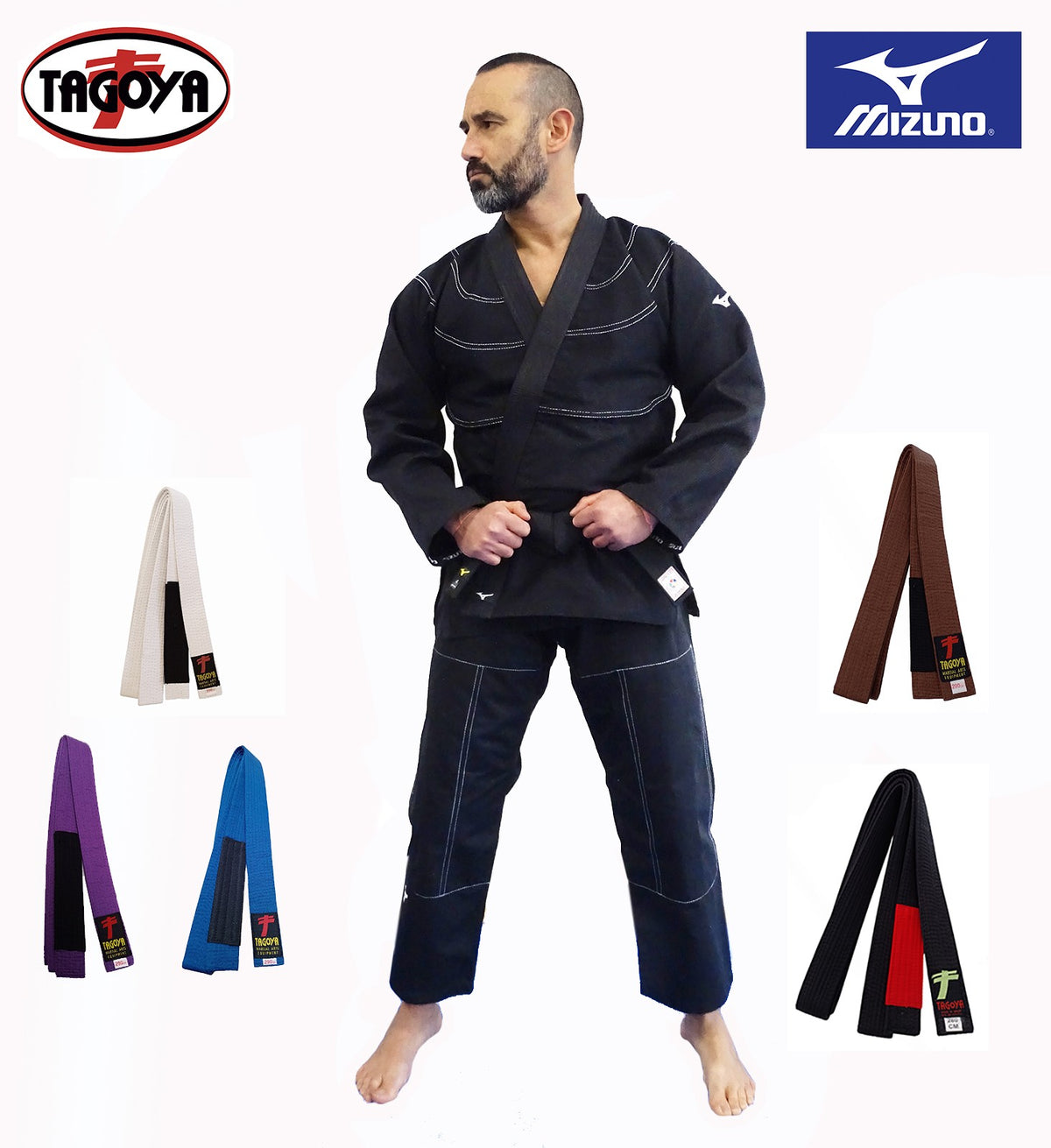 Kimono de Jiu Jitsu Brasileño Mizuno negro