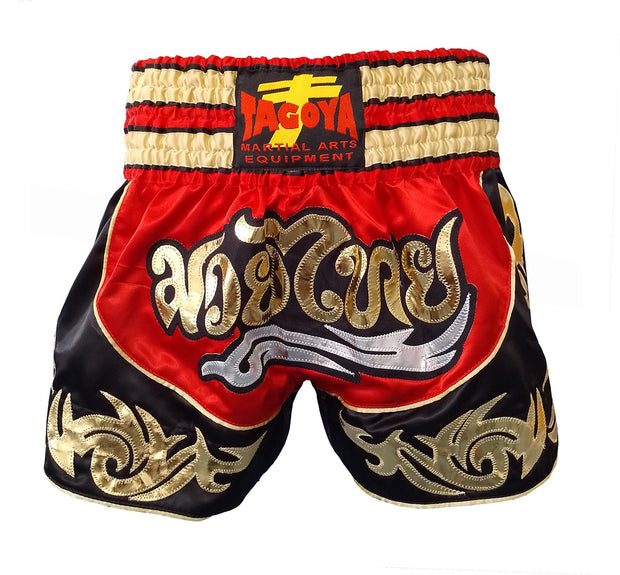 Pantalón Thai Boxing Negro-rojo