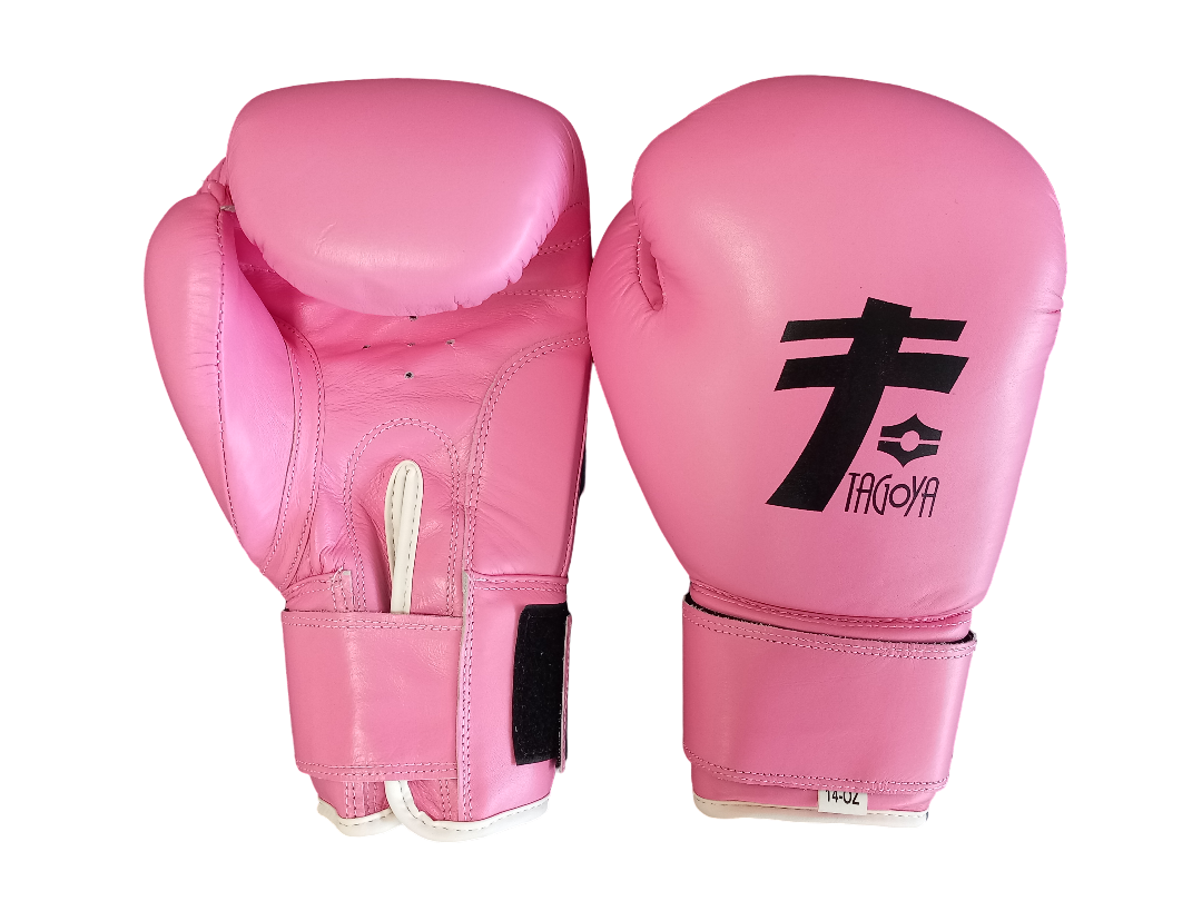 Guantes de Boxeo de pie rosas de 14oz