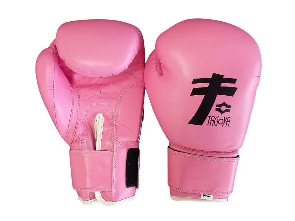 Guantes de Boxeo de pie rosas de 14oz