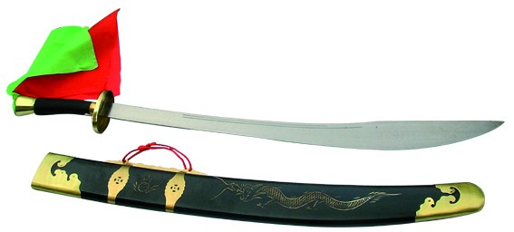 Sable wushu con vaina de madera, 85cm