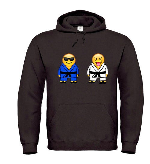Sudadera judo emoticonos negra