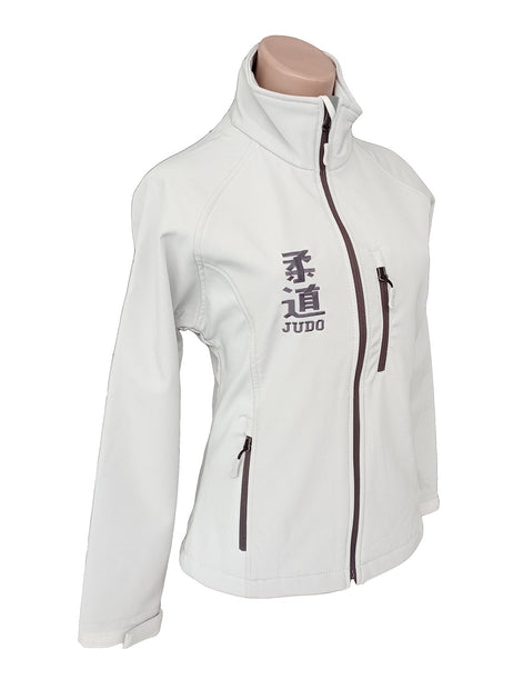 Chaqueta de mujer para montaña color perla