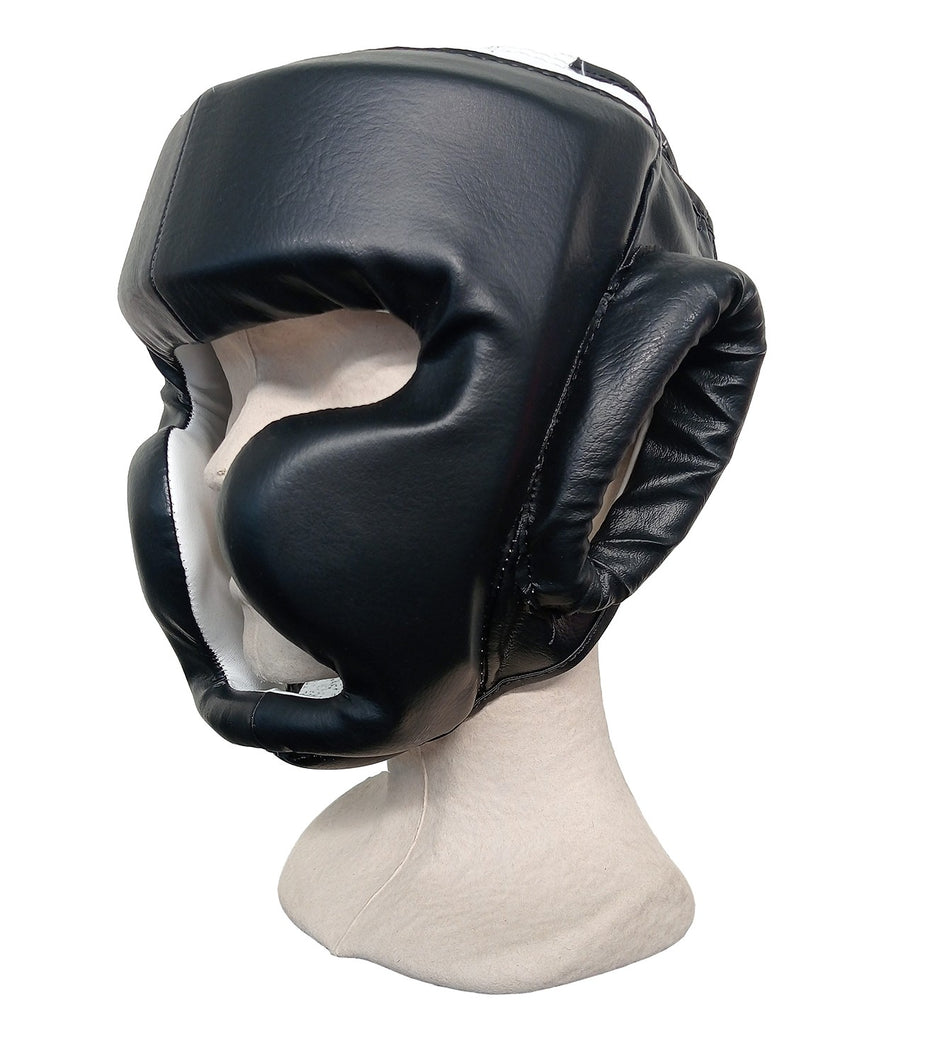 Casco negro polipiel