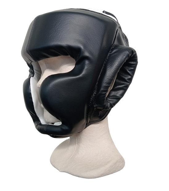 Casco negro polipiel