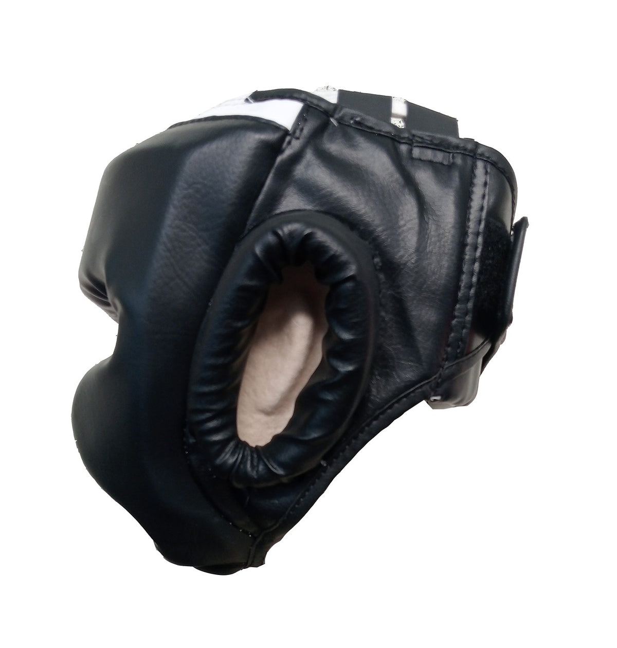 Casco negro polipiel