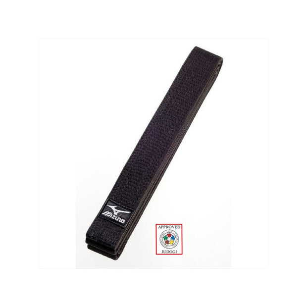 Cinturón  negro MIZUNO rígido homologado IJF