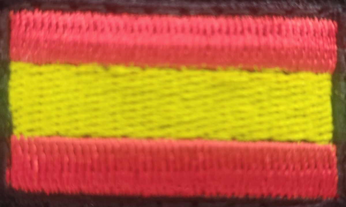 Bordado de bandera de España