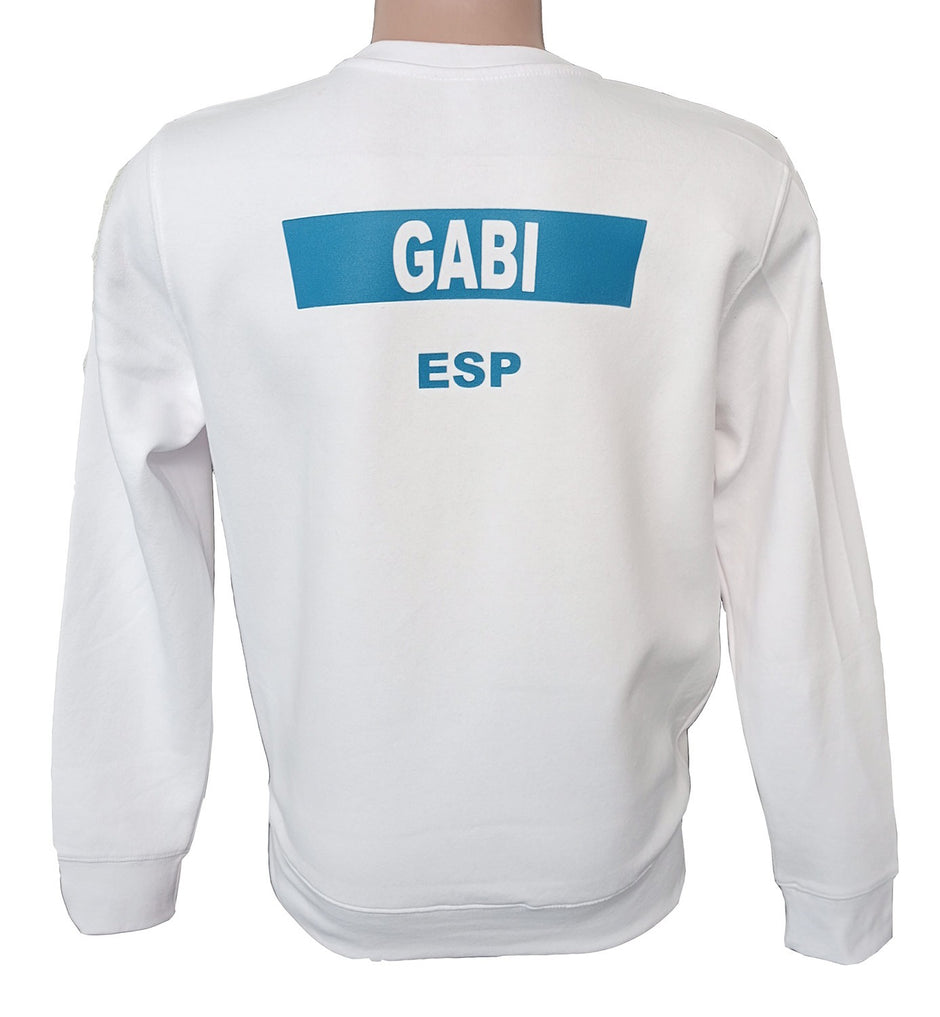Sudadera dorsal personalizada