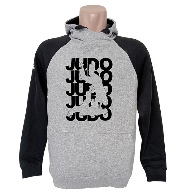 Sudadera gris y negra Judo