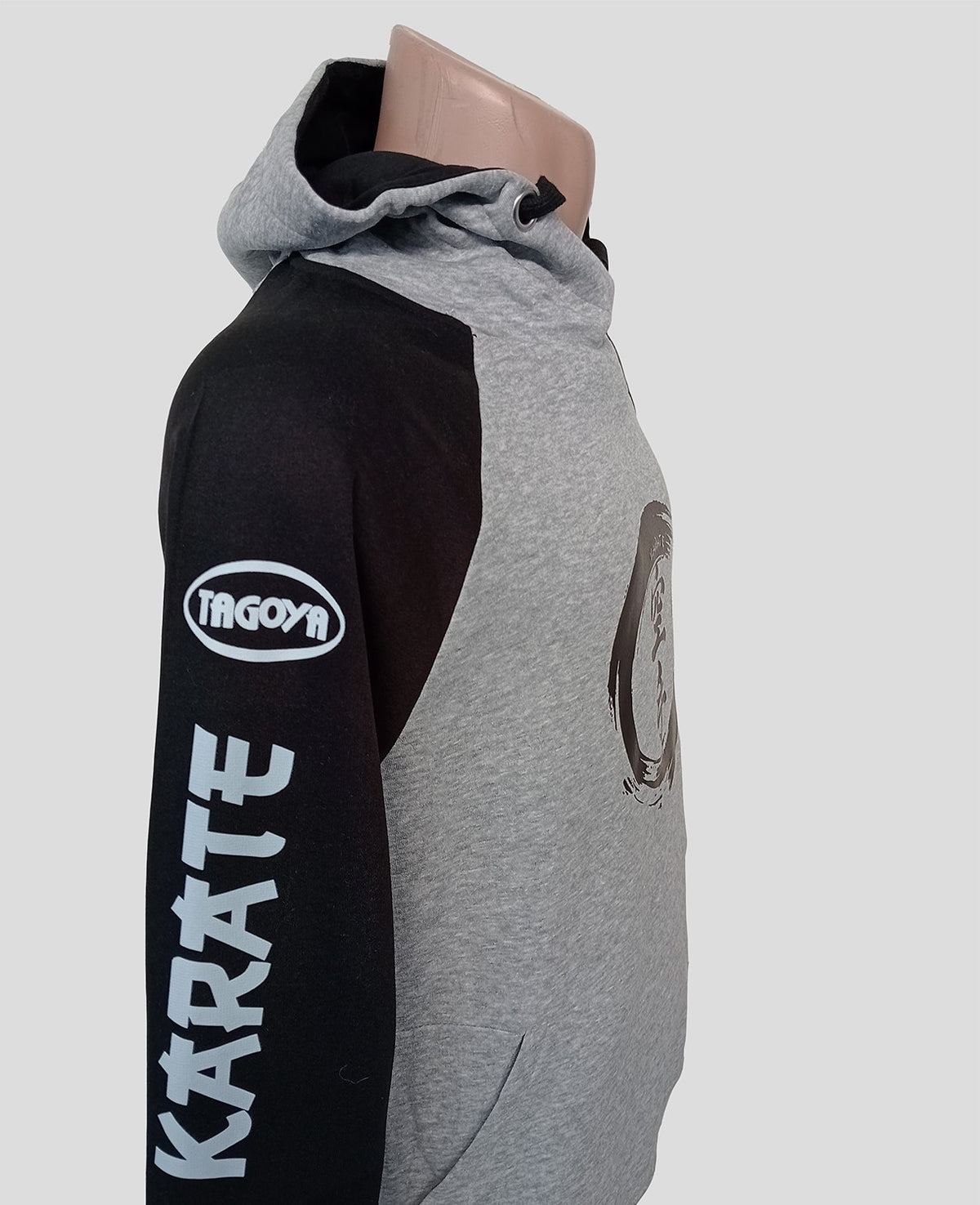 Sudadera gris y negra Karate
