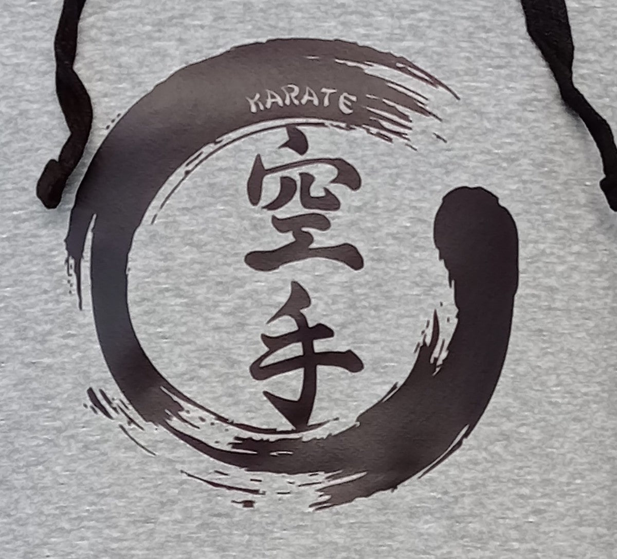 Sudadera gris y negra Karate
