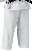 Pantalon Yusho judo competición Mizuno blanco