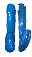 Espinilleras con empeine azul Tagoya