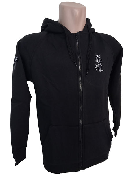 Sudadera chaqueta negra Judo