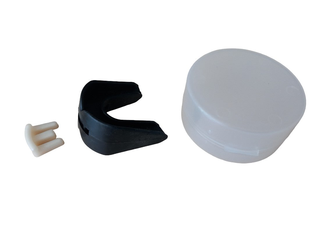 Protector bucal doble moldeable de silicona con caja
