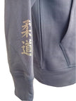 Sudadera Mizuno alta calidad color azul zen