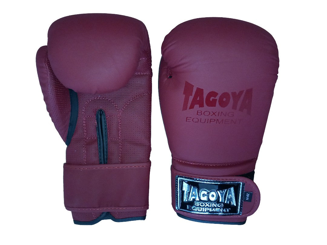 Guantes Skintex burdeos mate.