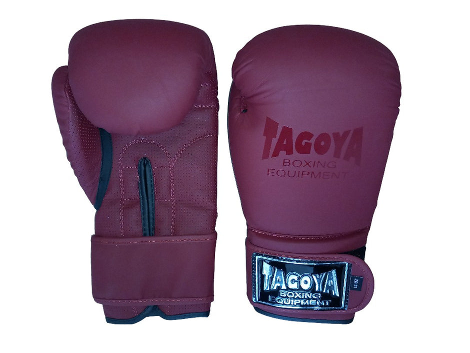 Guantes Skintex burdeos mate.