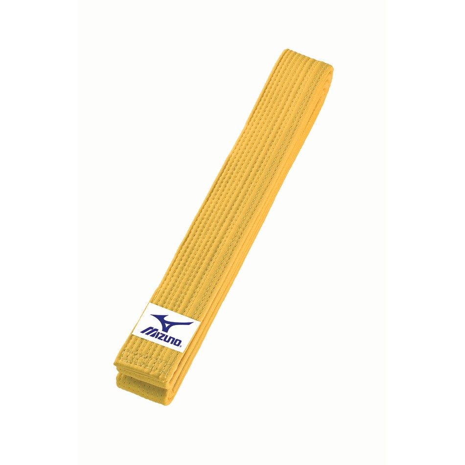Cinturón amarillo básico MIZUNO, de algodón.