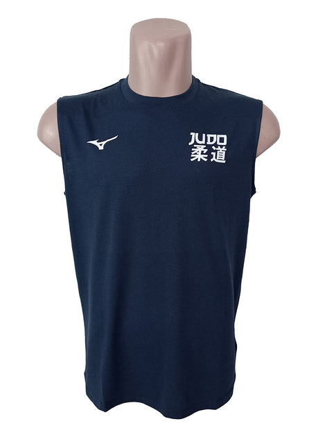 Camiseta Mizuno sin mangas Azul Marino
