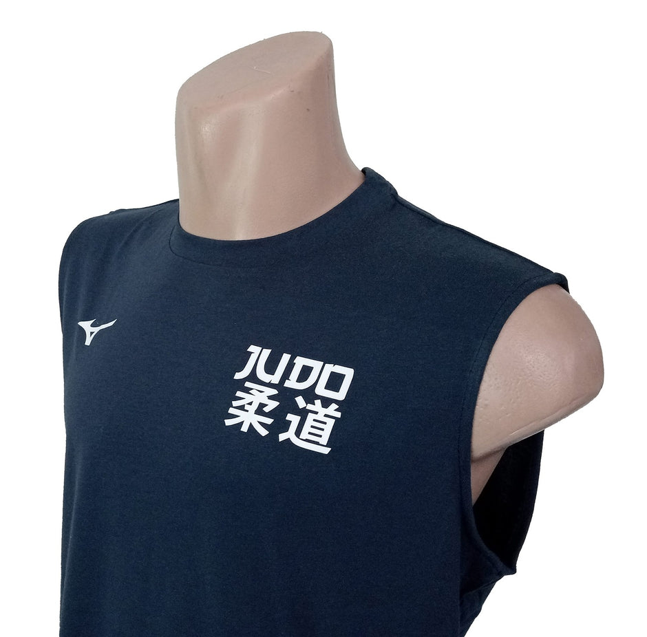 Camiseta Mizuno sin mangas Azul Marino