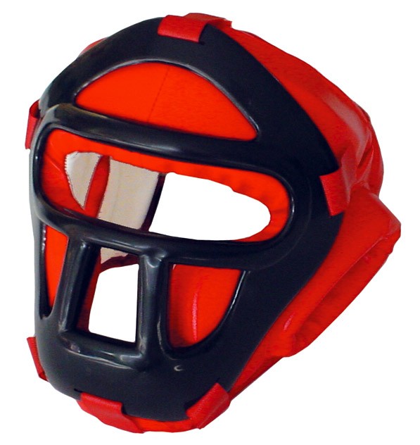 Casco de contacto con barras extraibles de protección