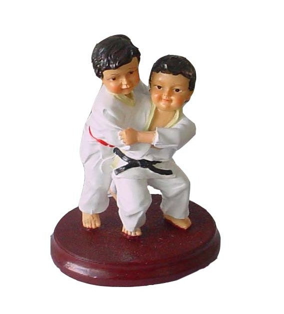Figura de judokas en posición O-Goshi