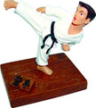 Figura karate de resina, 8cm.