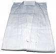 Chaqueta blanca suelta de tejido de grano algodón 100%