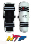 Espinilleras taekwondo olímpico.