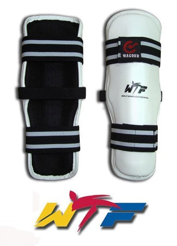 Espinilleras taekwondo olímpico.