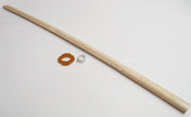 Bokken bambú con tsuba.