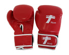Guantes boxeo rojo de PVC efecto carbono
