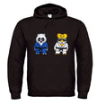 Sudadera judo emoticonos león y panda