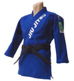 Kimono de Jiu Jitsu Brasileño azul.
