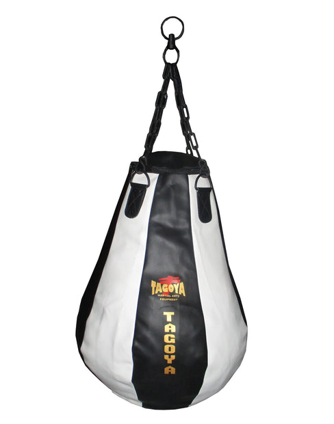 Saco pera de golpeo de PVC (relleno), con cadenas.
