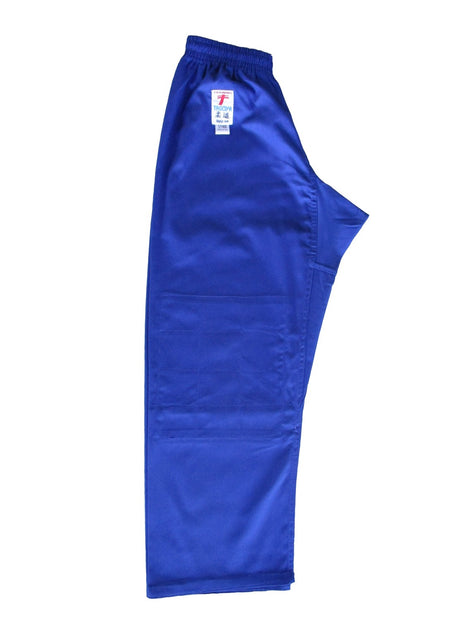 Pantalón azul de judo entrenamiento.
