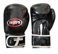 Guantes PVC negros efecto carbono brillante
